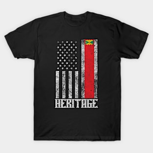 Grenada Hispanic Heritage destressed flag T-Shirt